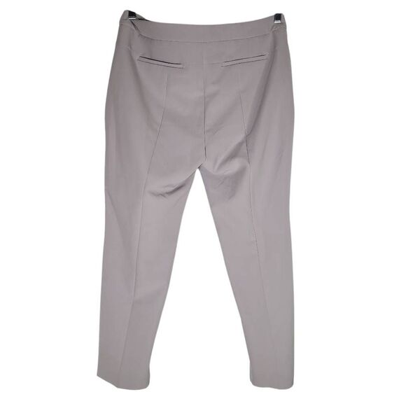 NWT Adrianna Papell Light Gray Slit-Front Slim Fit Ankle Dress Pants Size 10 - Picture 5 of 16